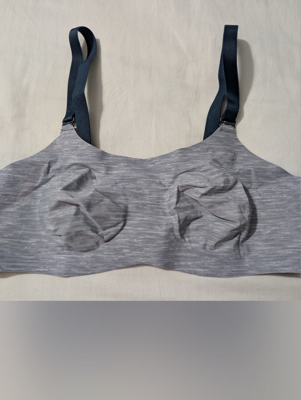 Knix By Knixwear Seamless Grey Wireless  Bra